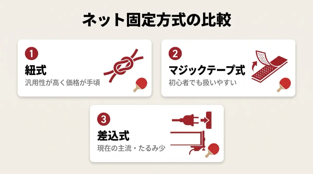 ネット固定方式の比較