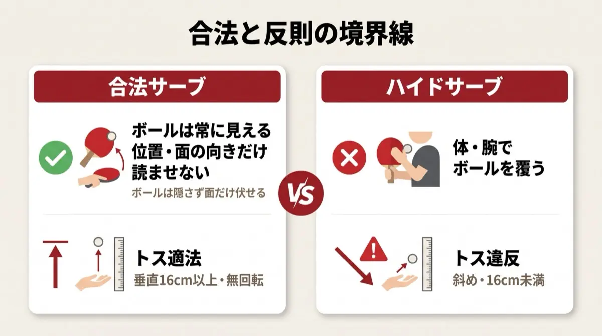 合法と反則の境界線