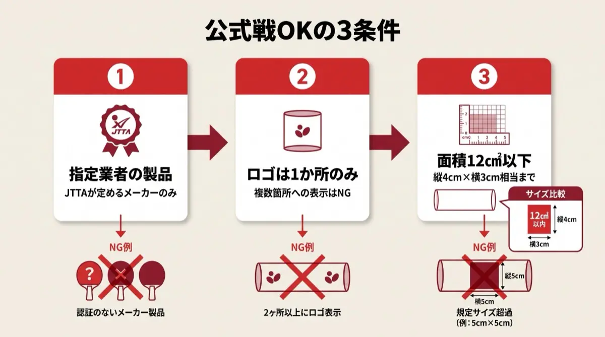 公式戦OKの3条件