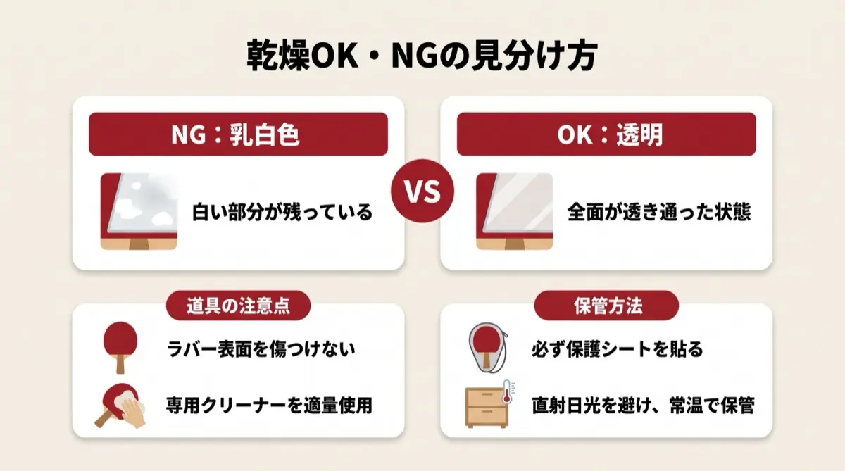 乾燥OK・NGの見分け方