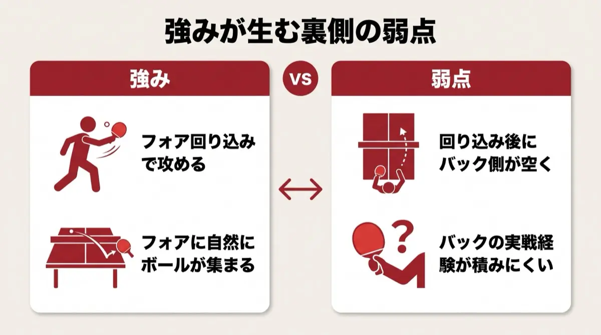 強みが生む裏側の弱点