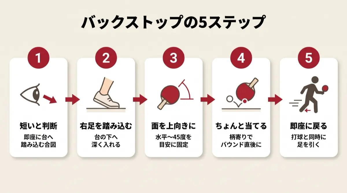 バックストップの5ステップ