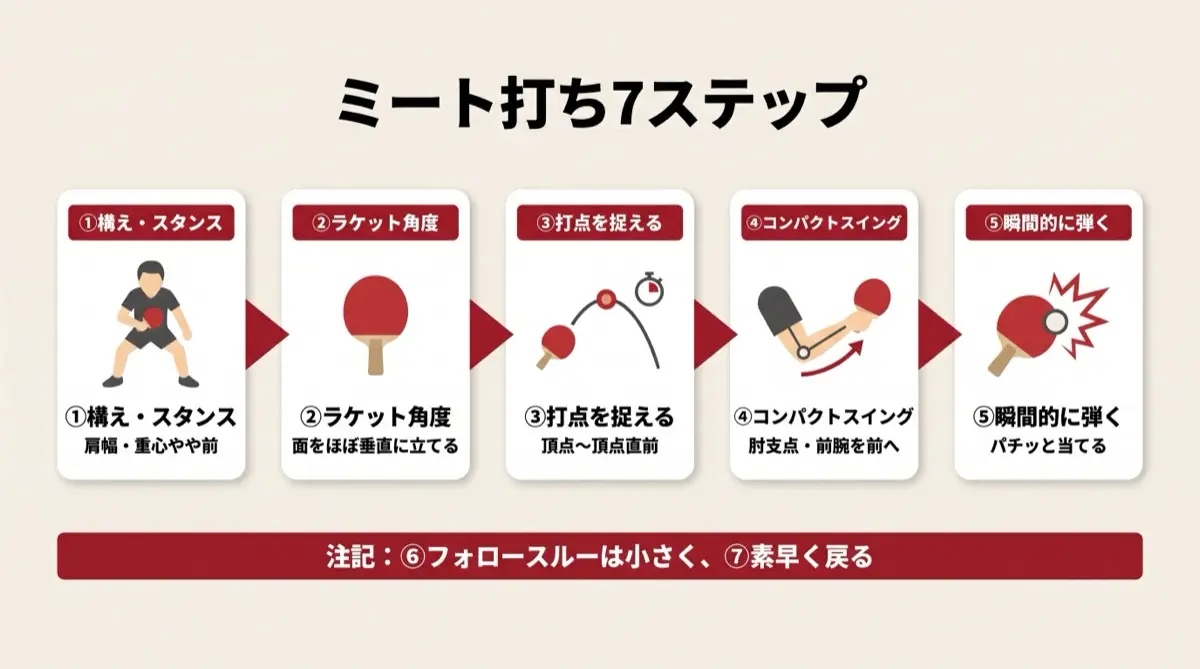 ミート打ち7ステップ