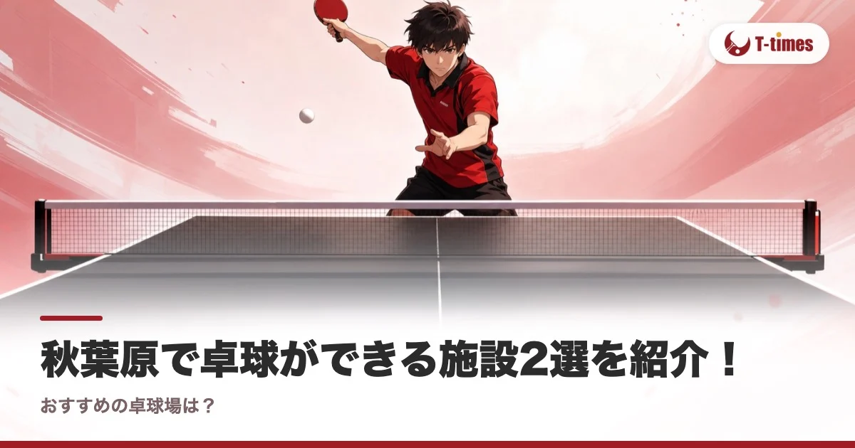 秋葉原で卓球ができる施設2選を紹介！おすすめの卓球場は？