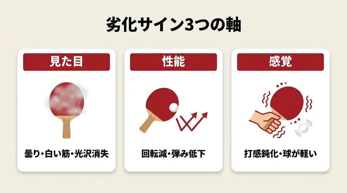劣化サイン3つの軸